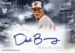 2013 Bowman Inception Dylan Bundy Autograph